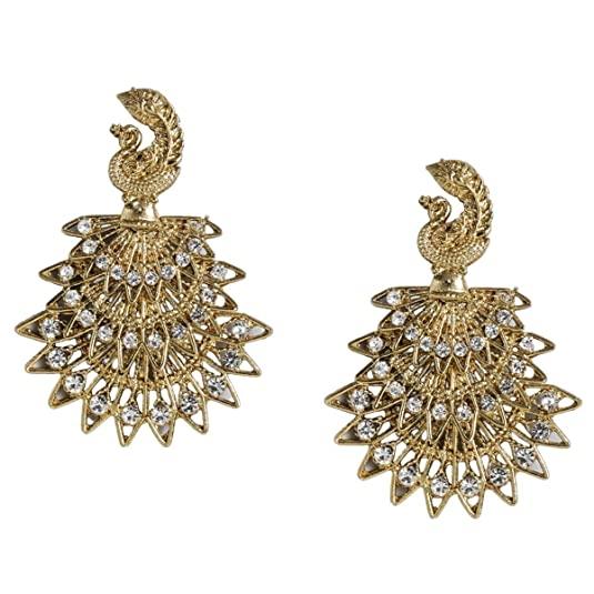 Gold-Plated Drop Earrings - Trendisia