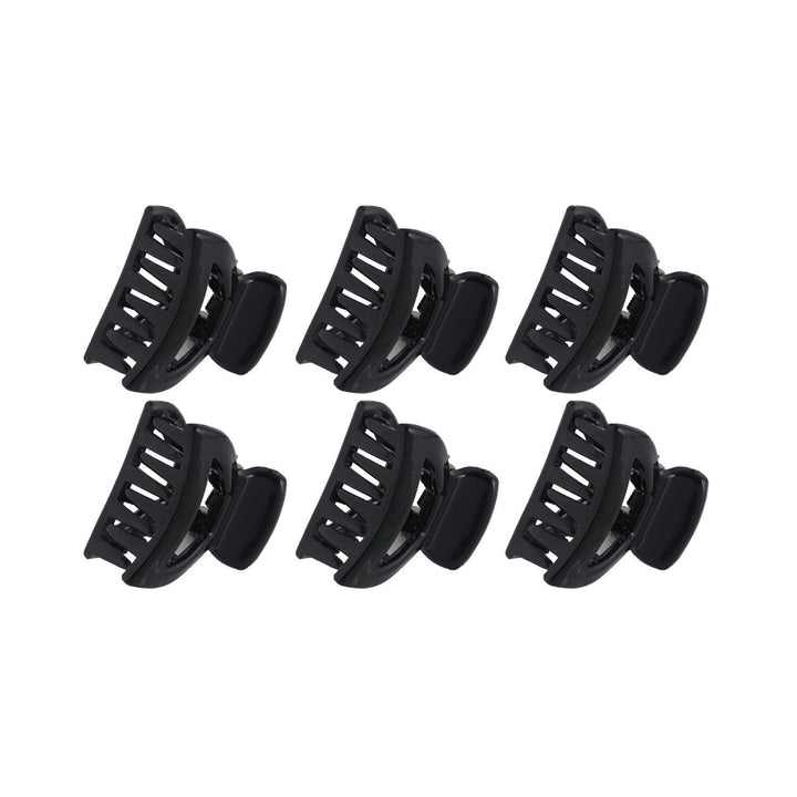 Black Set Of 6 Claw Clip - Trendisia