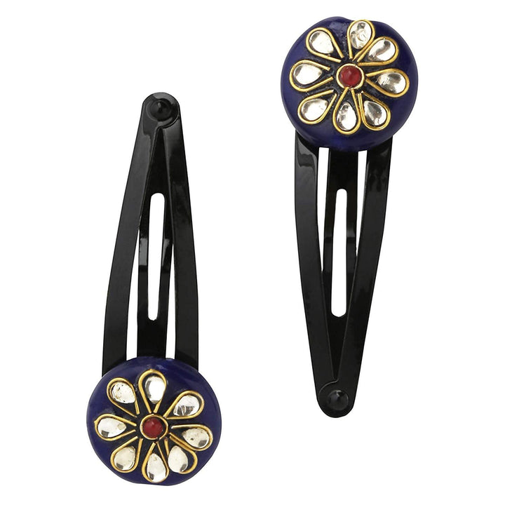 Blue Beads & Stones Tic Tac Clip-TT0818GC8022B - Trendisia