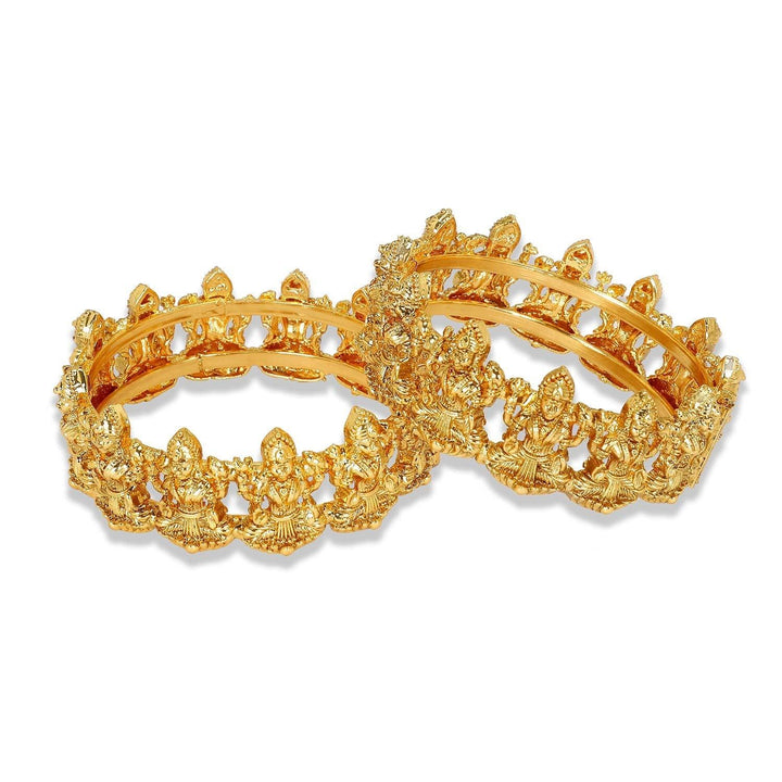 Brass Traditional Laxmi Bangles - Trendisia