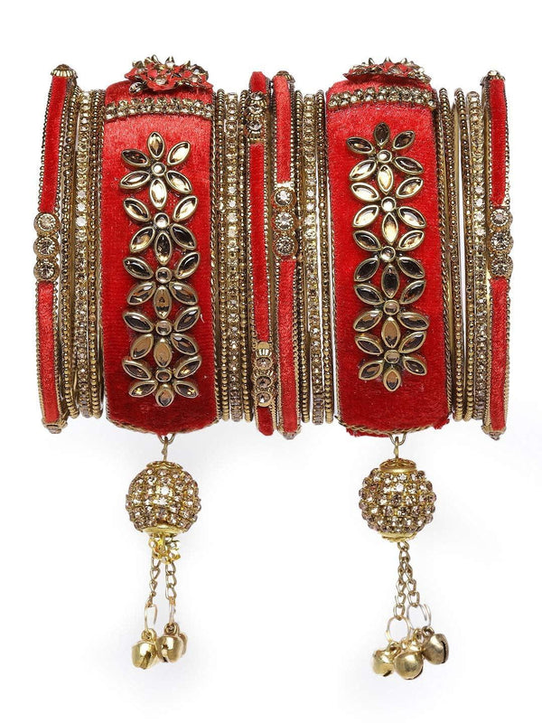 Bridal Peacock Chooda Bangles - Trendisia