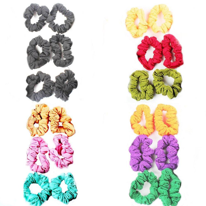 Cotton Crunchies Rubber Bands Combo 24 Pcs - Trendisia