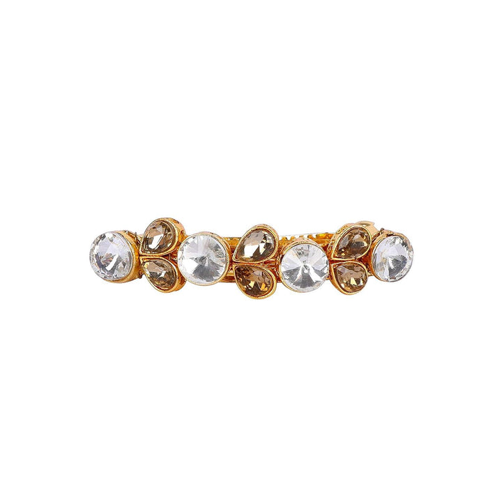Designer Hair Clip with Glass Stone - Trendisia