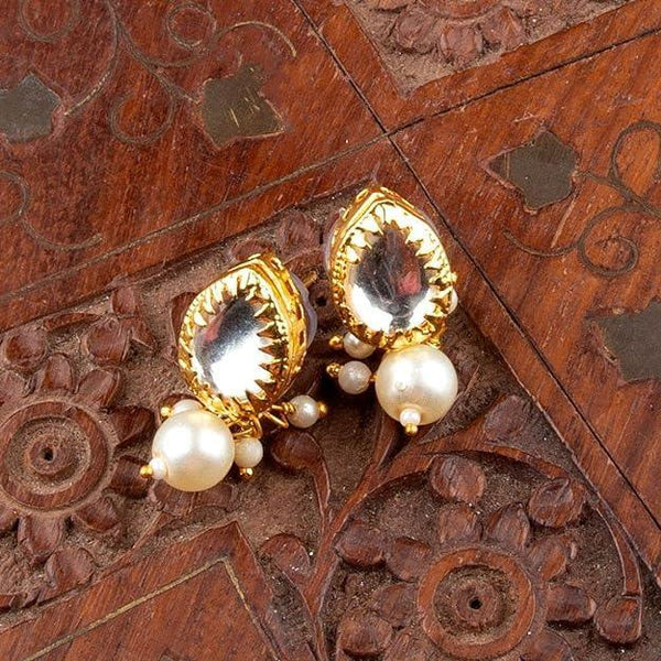 Drop Vilandi Kundan Stud Earrings - Trendisia