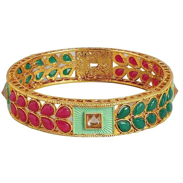 Enchanted Oasis Gold Plated Bangles - Trendisia