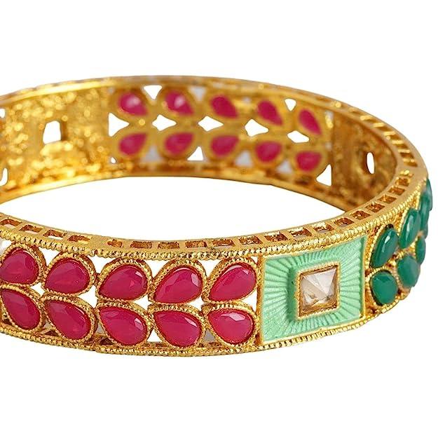 Enchanted Oasis Gold Plated Bangles - Trendisia