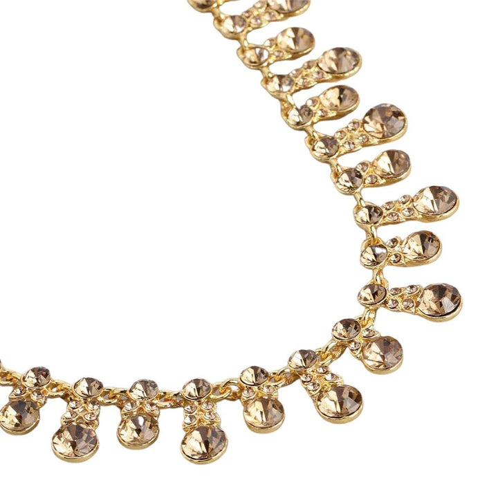 Gold-Plated American Diamond Jewelry Set - Trendisia