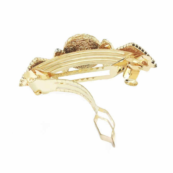 Gold Plated Back hair Pin Barrette - Trendisia