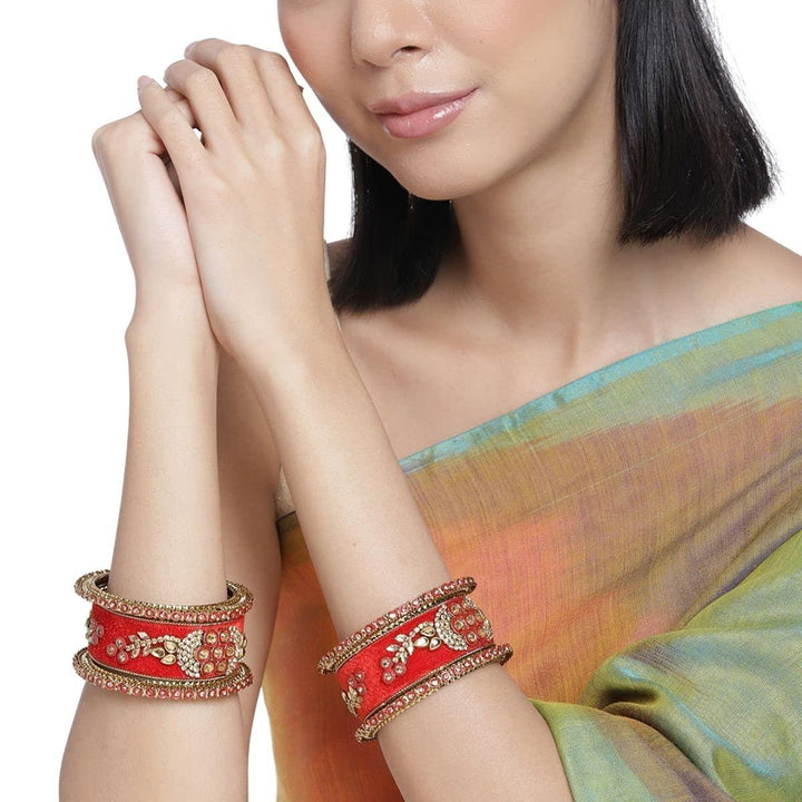 Gold-Plated Bangles & Girls 6 Pcs - Trendisia