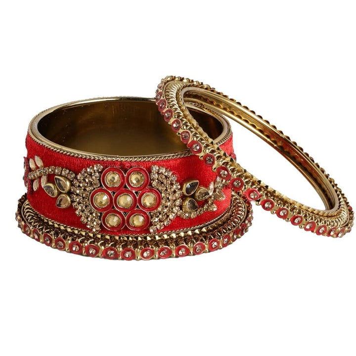 Gold-Plated Bangles & Girls 6 Pcs - Trendisia