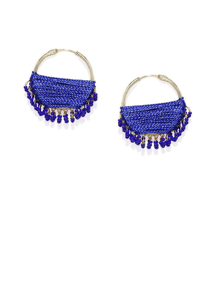 Gold-plated brass hoop earrings. - Trendisia