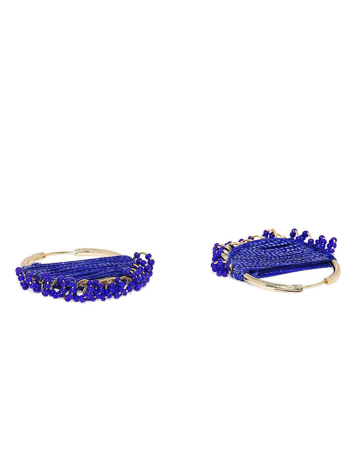 Gold-plated brass hoop earrings. - Trendisia