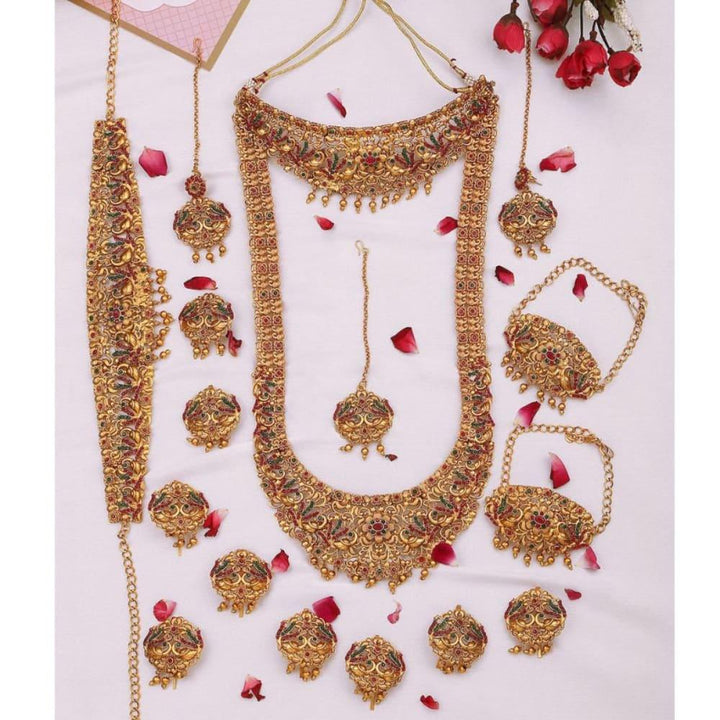 Gold-Plated Bridal Jewellery Set - Trendisia