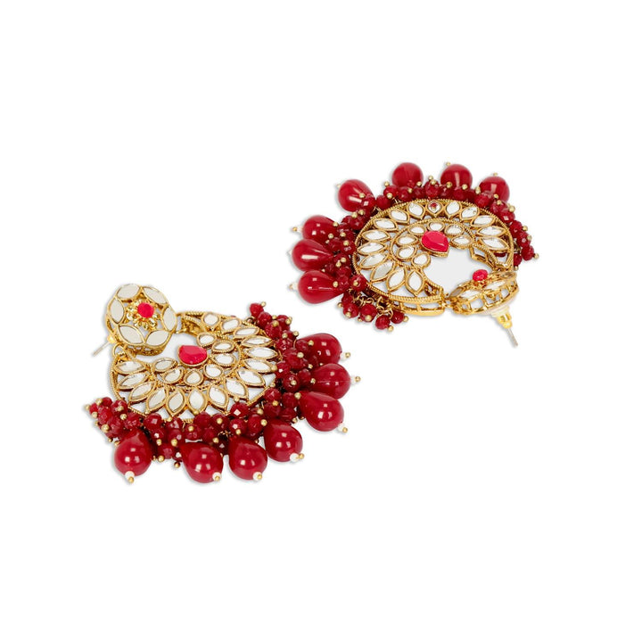 Gold-Plated Circular Chandbalis Earrings - Trendisia