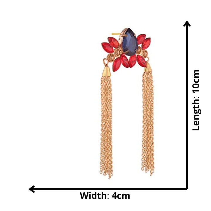 Gold-Plated Contemporary Drop Earrings - Trendisia