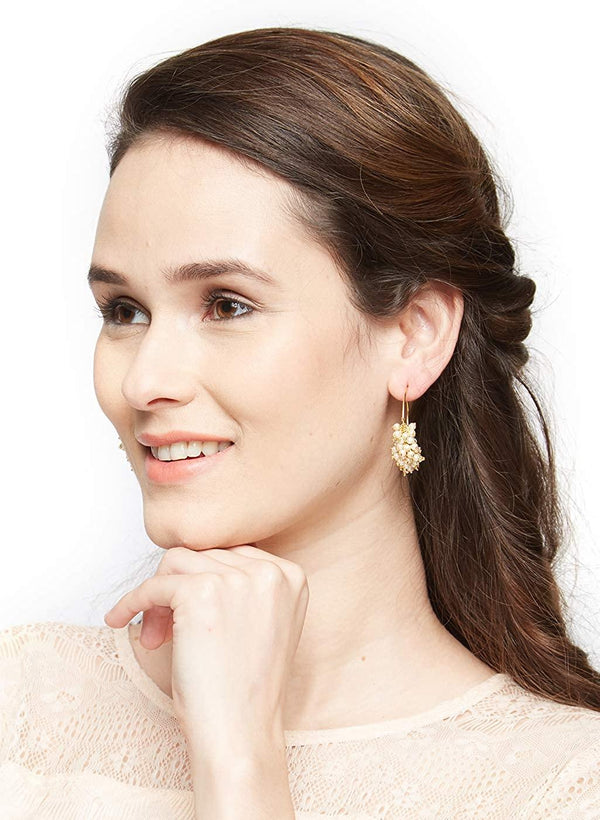 Gold-Plated Contemporary Hoop Earrings - Trendisia