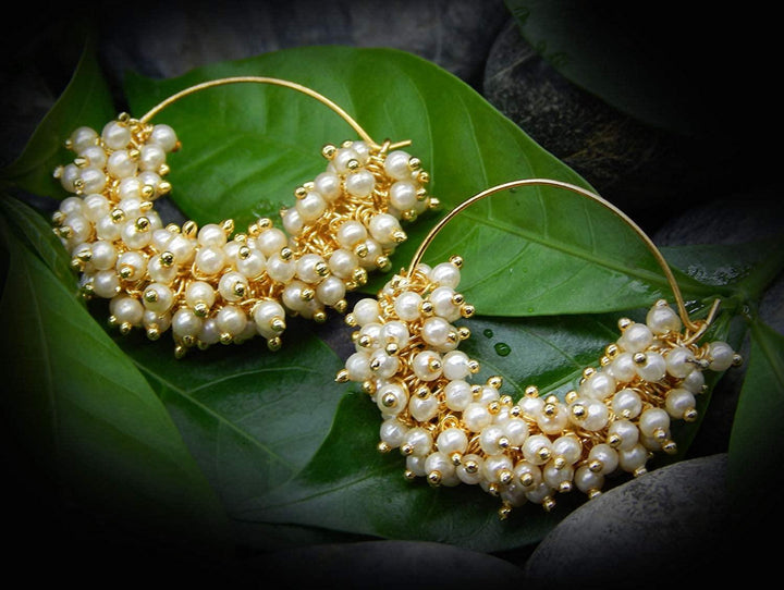 Gold-Plated Contemporary Hoop Earrings - Trendisia