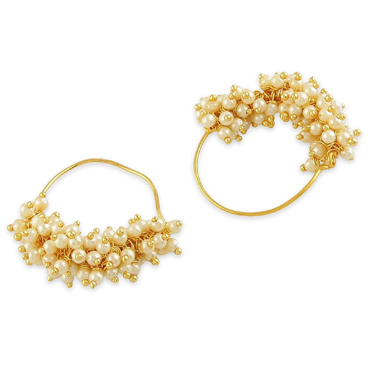 Gold-Plated Contemporary Hoop Earrings - Trendisia