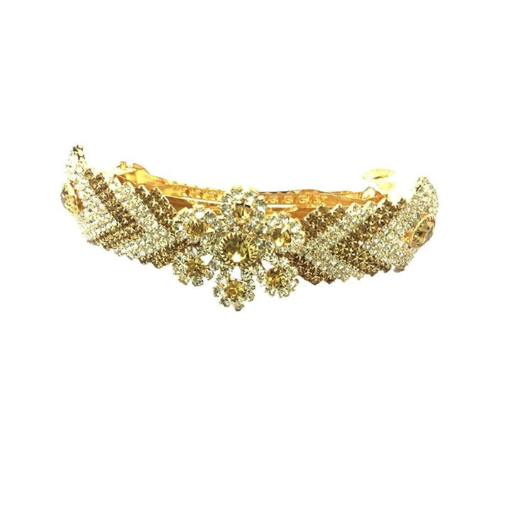 Gold Plated Designer Hair Barrette Clip - Trendisia