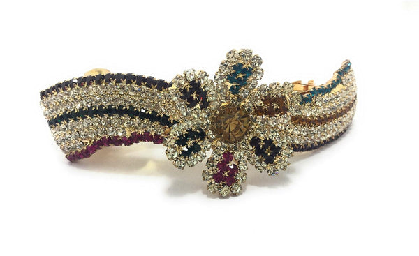 Gold-Plated Designer Rhinestone Hair Pins - Trendisia