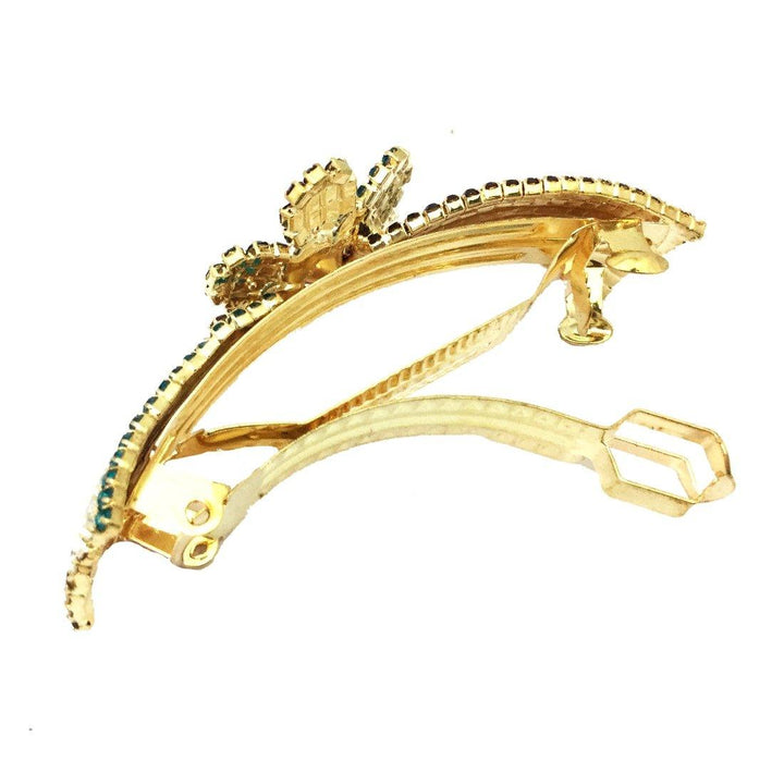 Gold-Plated Designer Rhinestone Hair Pins - Trendisia