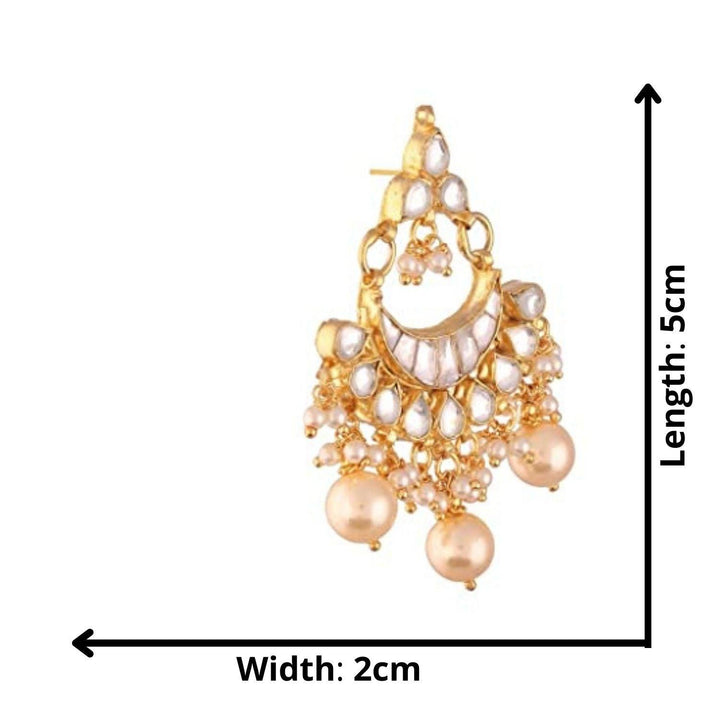Gold-Plated Jadau Classic Drop Earrings - Trendisia