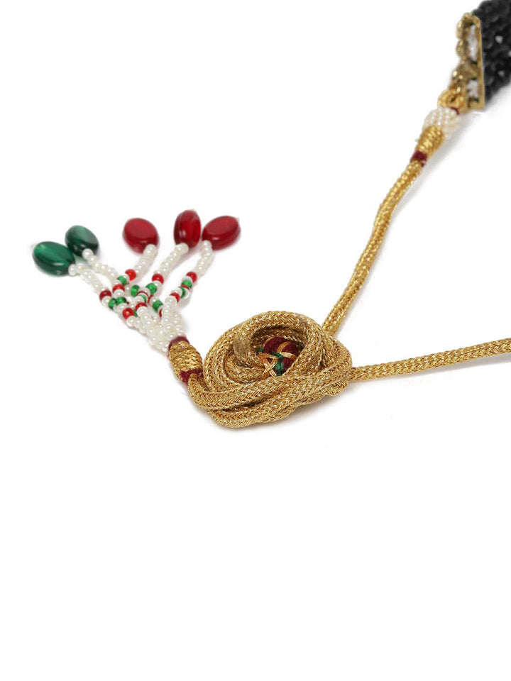 Gold-Plated Kundan Handcrafted Jewelry Set - Trendisia