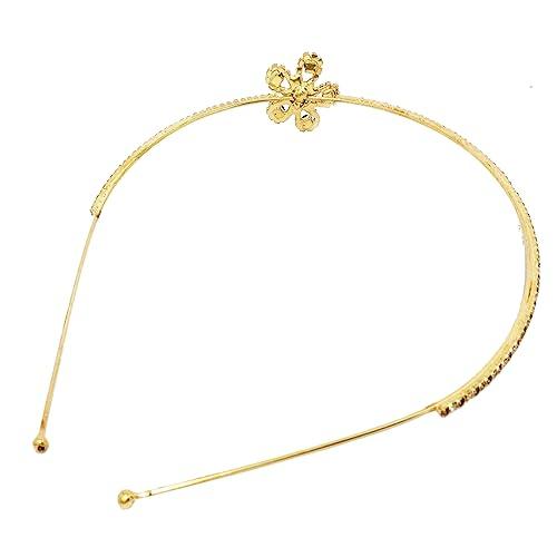 Gold Plated Metal Hair Band for Girls & Women - Trendisia