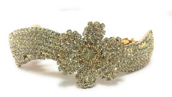 Gold-Plated Rhinestone Hair Pin - Trendisia