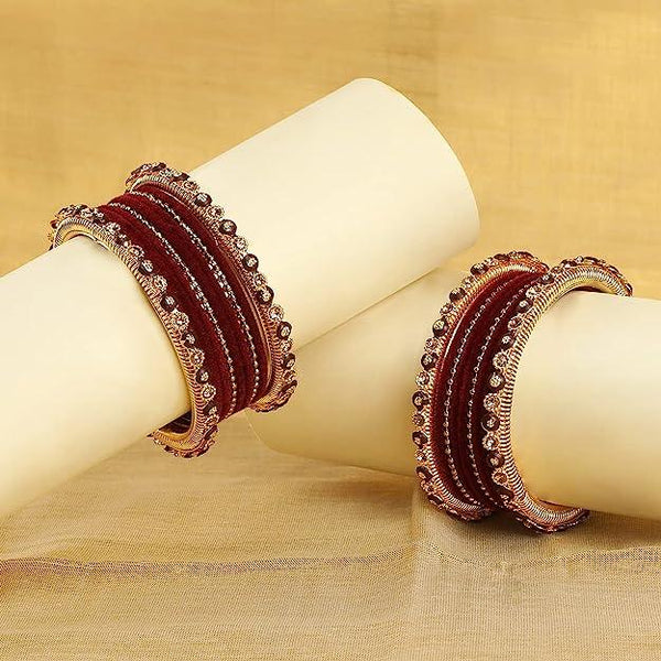 Gold Plated Set of 20 Bangles - Trendisia