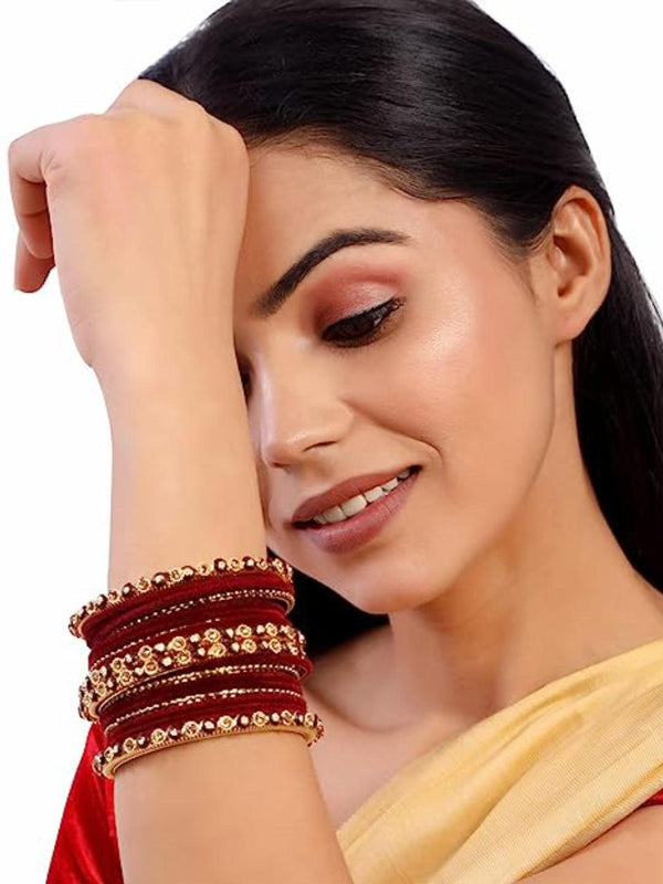 Gold Plated Set of 20 Bangles - Trendisia
