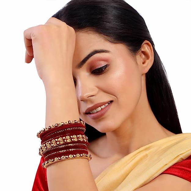 Gold Plated Set of 20 Bangles - Trendisia