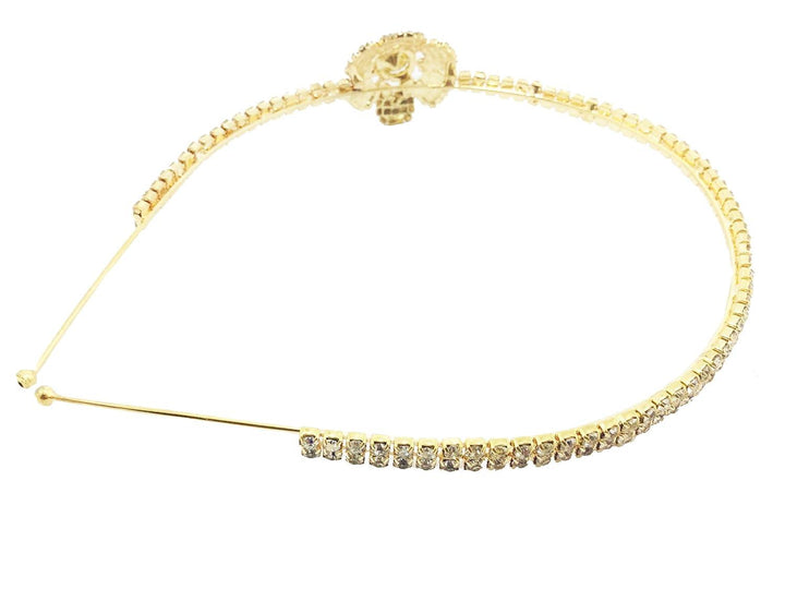 Gold-Plated Sparkling Rhinestones Hairband - Trendisia