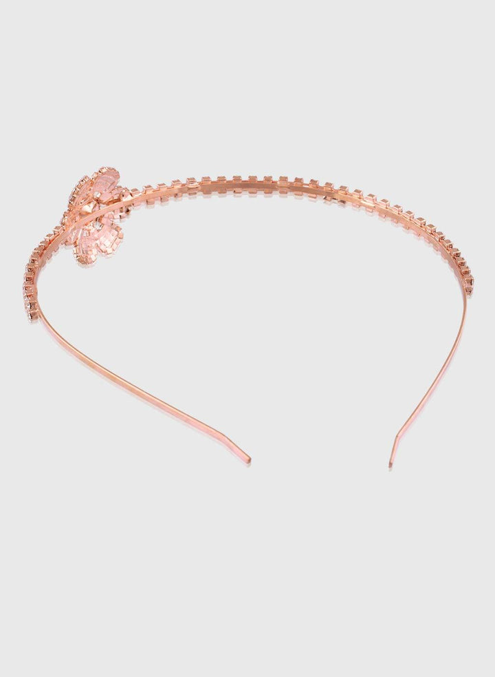 Gold-Plated Sparkling Rhinestones Hairband - Trendisia