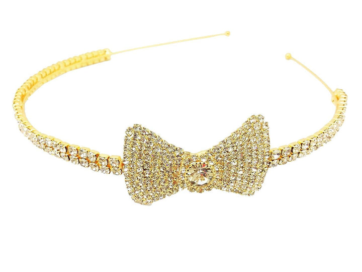Gold Plated Stylish Bow Hair Band - Trendisia
