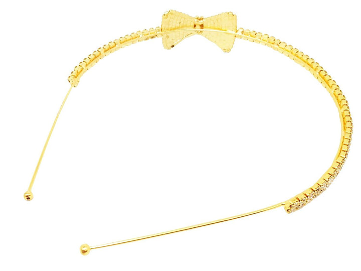 Gold Plated Stylish Bow Hair Band - Trendisia