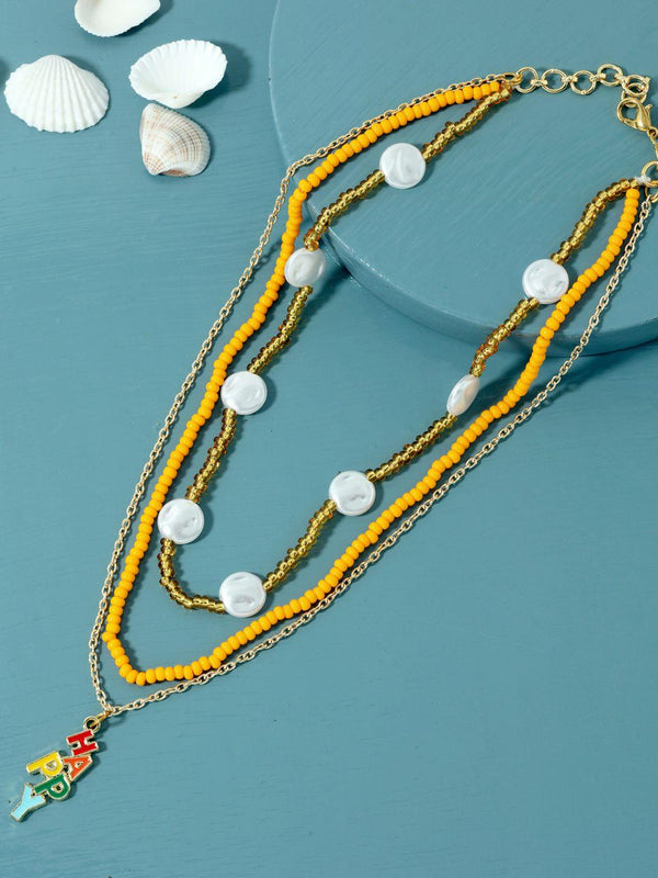 Gold-Plated White Brass Layered Chain - Trendisia
