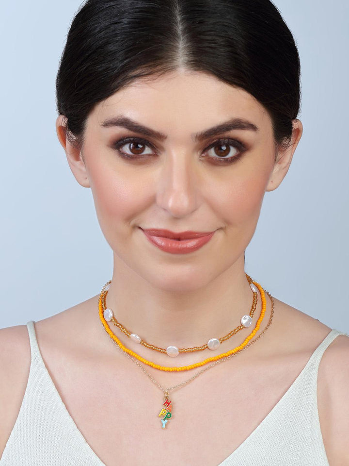 Gold-Plated White Brass Layered Chain - Trendisia