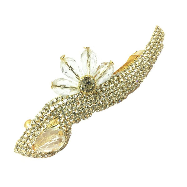 Gold Plated Women & Girls Rhinestone Hair Pin - Trendisia