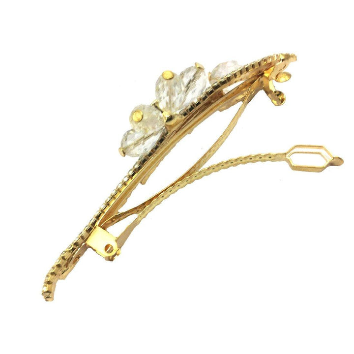 Gold Plated Women & Girls Rhinestone Hair Pin - Trendisia