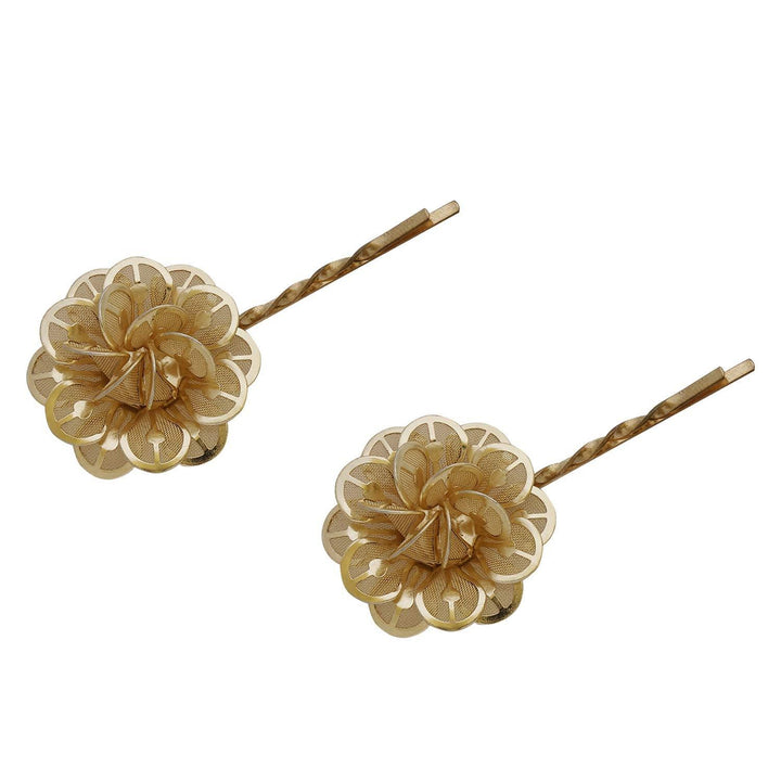 Gold-Toned Multicolor Bobby Pins-SP0818GC8018G - Trendisia