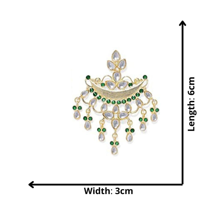 Gold-Toned White Enamelled Classic Chandbalis - Trendisia