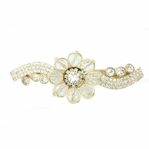 Golden Plated Rhinestone Women & Girl Clip - Trendisia