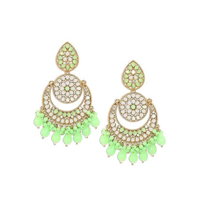 Handcut Mirrors used Chandbali Earrings - Trendisia