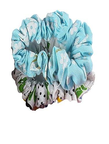 Multicolor Cotton & Elastic Hair Bands 6Pcs - Trendisia