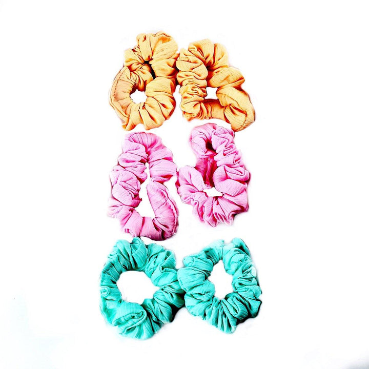 Multicolor Cotton Rubber Bands Combo 24 Pcs - Trendisia