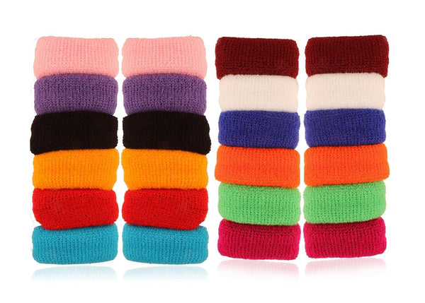 Multicolor Woolen Set of 24 Hair Bands - Trendisia