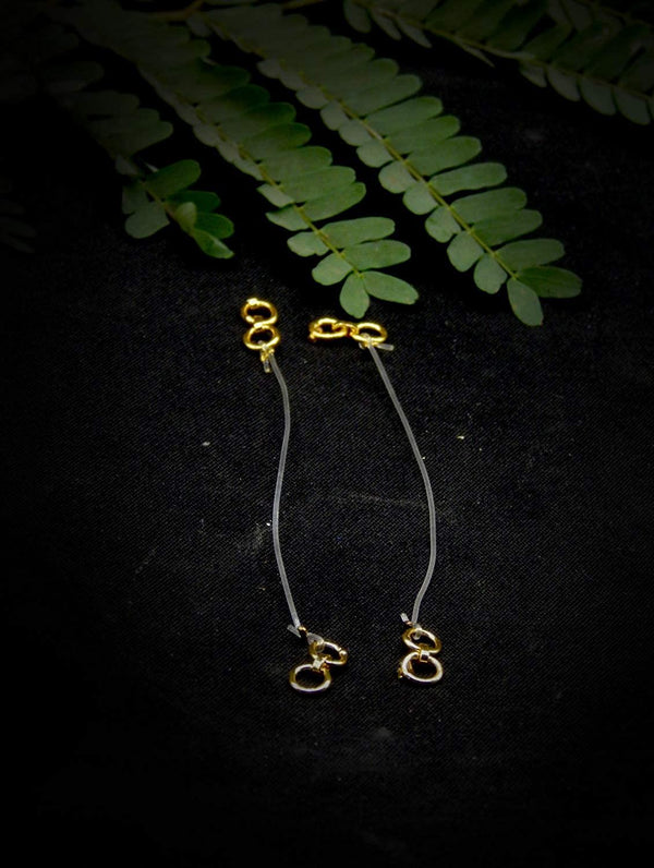 Pack Of 2 Gold-Plated Ear Chains - Trendisia