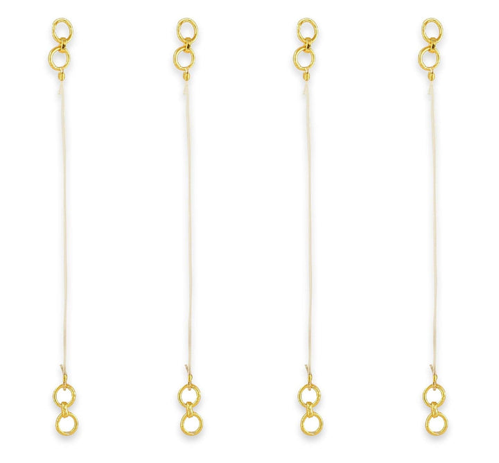 Pack Of 2 Gold-Plated Ear Chains - Trendisia