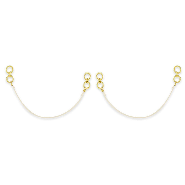 Pack Of 2 Gold-Plated Ear Chains - Trendisia
